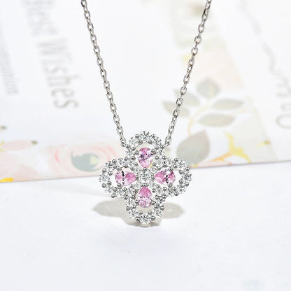 [WZQ]LOOP NECKLACE FULL MOTIF DIAMOND 16MM MULTIPLE COLORS