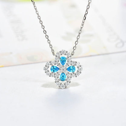 [WZQ]LOOP NECKLACE FULL MOTIF DIAMOND 16MM MULTIPLE COLORS