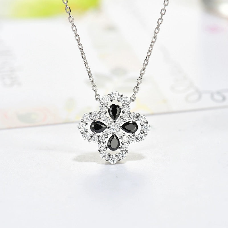 [WZQ]LOOP NECKLACE FULL MOTIF DIAMOND 16MM MULTIPLE COLORS