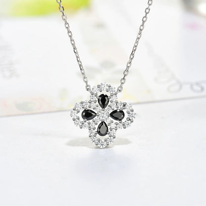 [WZQ]LOOP NECKLACE FULL MOTIF DIAMOND 16MM MULTIPLE COLORS