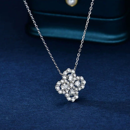 [WZQ]LOOP NECKLACE FULL MOTIF DIAMOND 16MM MULTIPLE COLORS