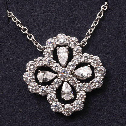 [WZQ]LOOP NECKLACE FULL MOTIF DIAMOND 16MM MULTIPLE COLORS