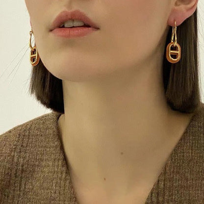 [WZQ]HM O'MAILLON GOLD EARRINGS