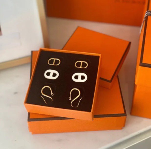 [WZQ]HM O'MAILLON GOLD EARRINGS