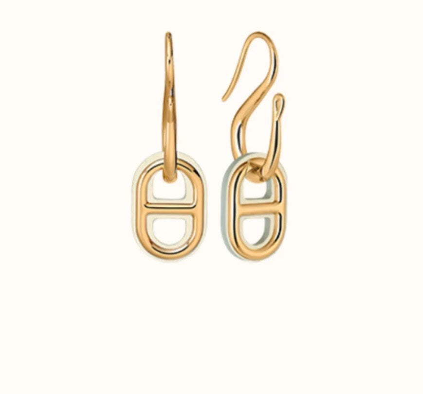 [WZQ]HM O'MAILLON GOLD EARRINGS