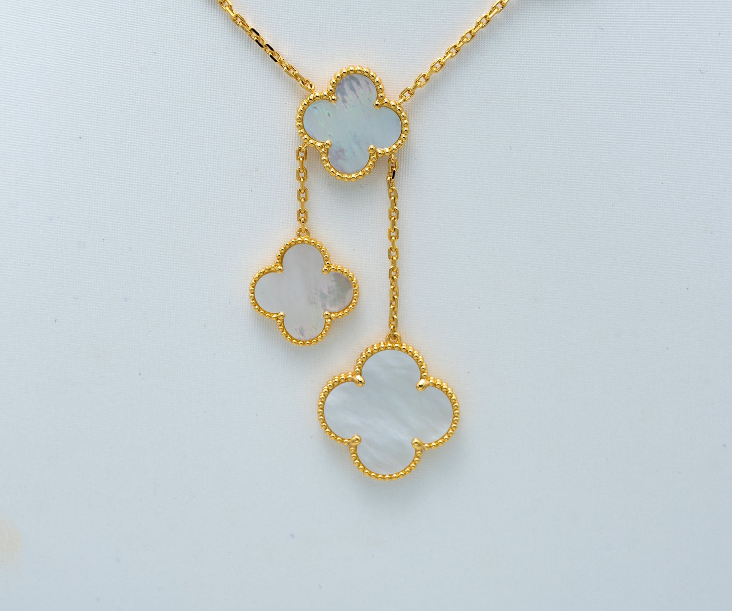 [WZQ]CLOVER MOTHER OF PEARL NECKLACE 6 MOTIF