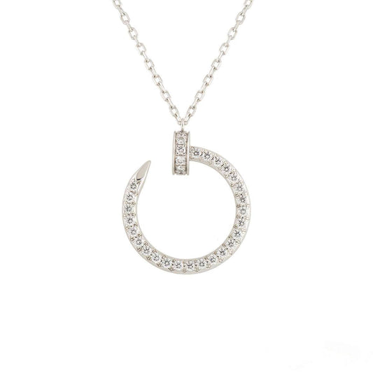 [WZQ]JUSTE NECKLACE SILVER DIAMONDS