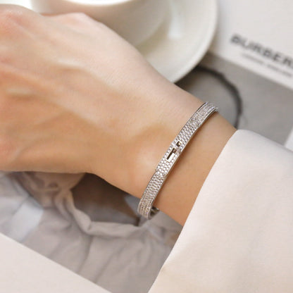[WZQ]KELLY BRACELET DIAMOND PAVED