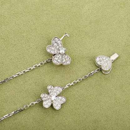 [WZQ]FRIVOLE SILVER 9 FLOWERS NECKLACE