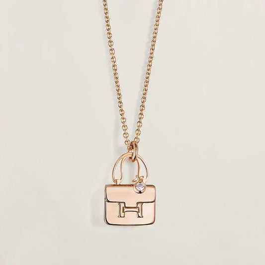 [WZQ]AMULETTE PEDANT ROSE GOLD NECKLACE
