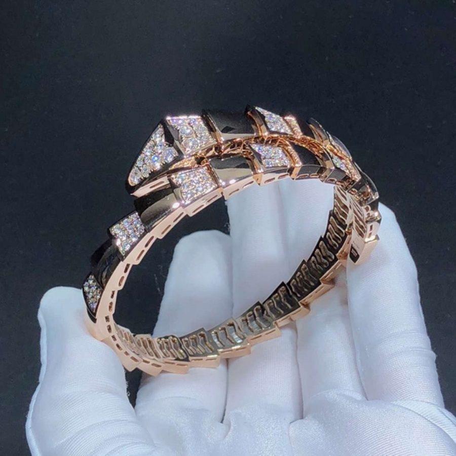 [WZQ]SERPENTI WIDE BRACELET PINK GOLD DIAMOND