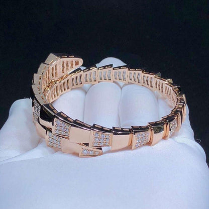 [WZQ]SERPENTI WIDE BRACELET PINK GOLD DIAMOND