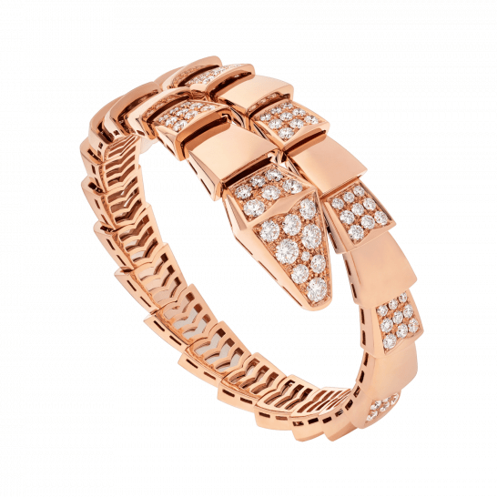 [WZQ]SERPENTI WIDE BRACELET PINK GOLD DIAMOND