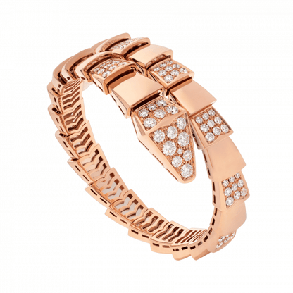 [WZQ]SERPENTI WIDE BRACELET PINK GOLD DIAMOND