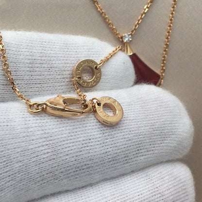 [WZQ]DREAM NECKLACE CARNELIAN 1 DIAMOND