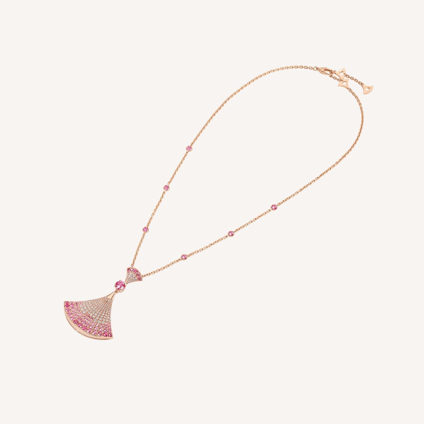 [WZQ]DREAM NECKLACK DIAMOND PINK GOLD