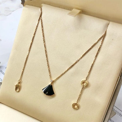 [WZQ]DREAM NECKLACE ONYX 1 DIAMOND