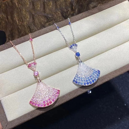 [WZQ]DREAM NECKLACK DIAMOND PINK GOLD
