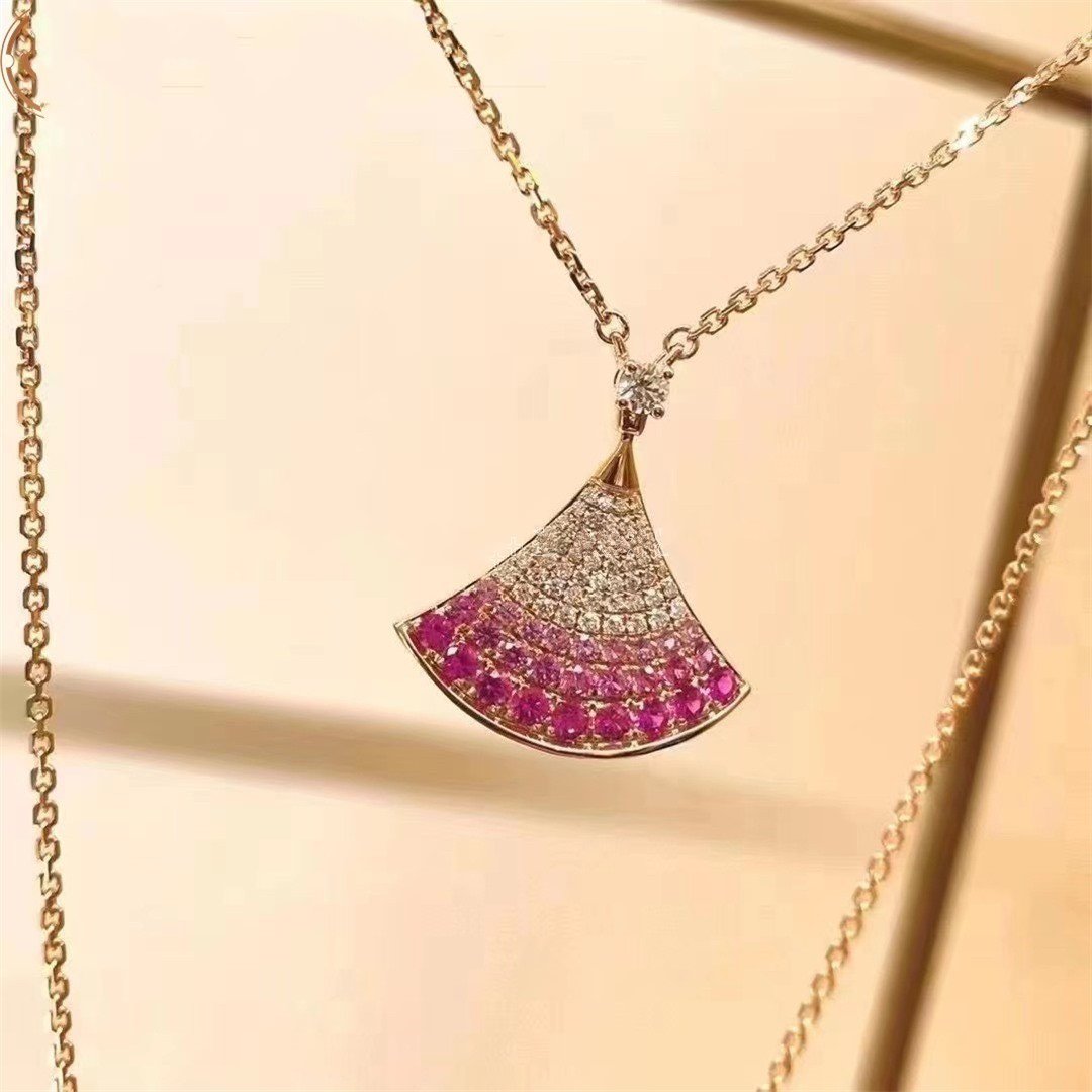 [WZQ]DREAM NECKLACE PINK GOLD PINK DIAMOND