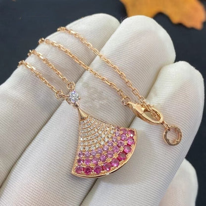 [WZQ]DREAM NECKLACE PINK GOLD PINK DIAMOND