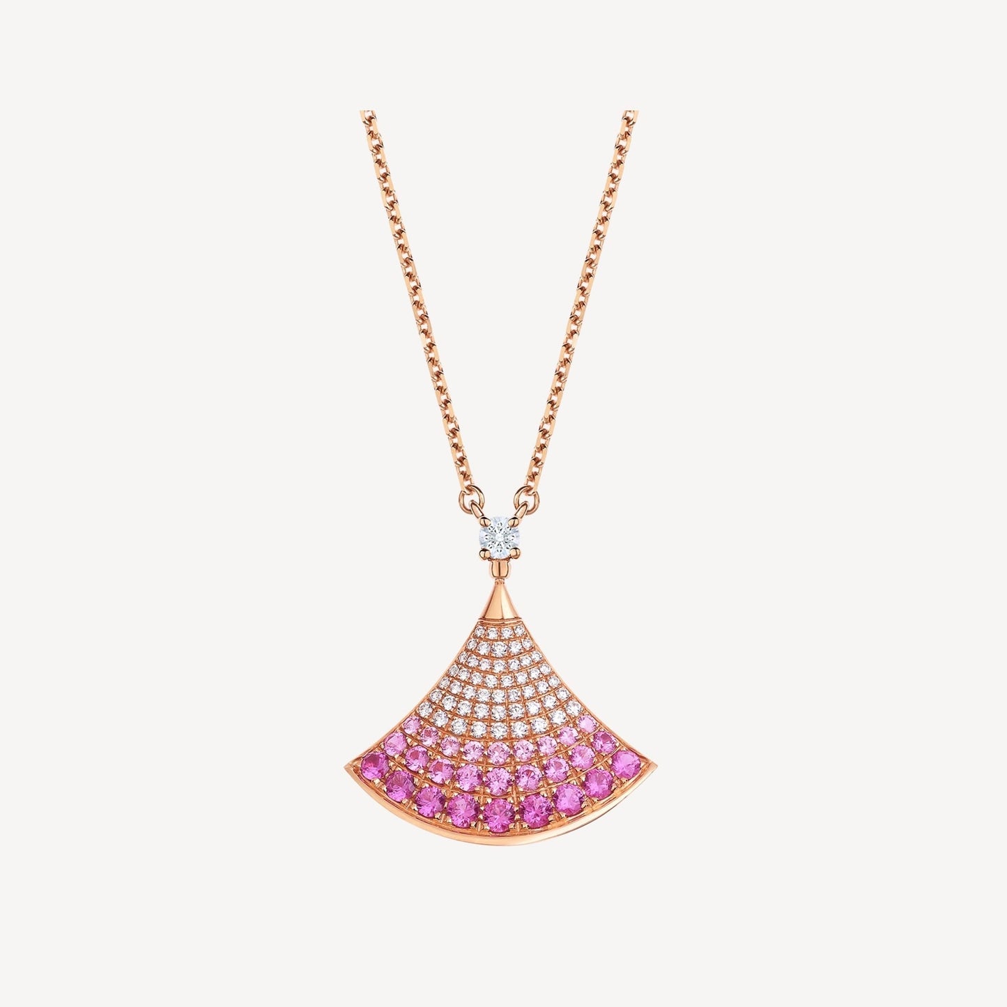 [WZQ]DREAM NECKLACE PINK GOLD PINK DIAMOND
