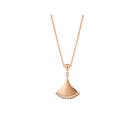 [WZQ]DREAM NECKLACE PINK GOLD DIAMOND