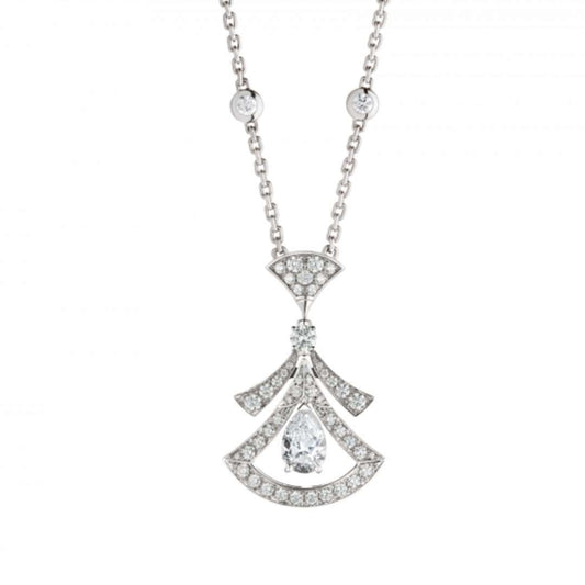 [WZQ]DREAM NECKLACE WHITE DIAMOND SILVER