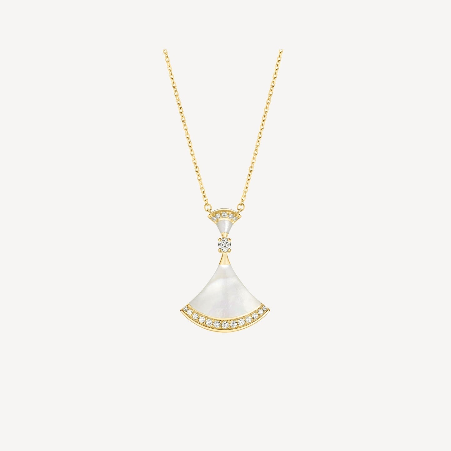 [WZQ]DREAM NECKLACE MOP GOLD DIAMOND
