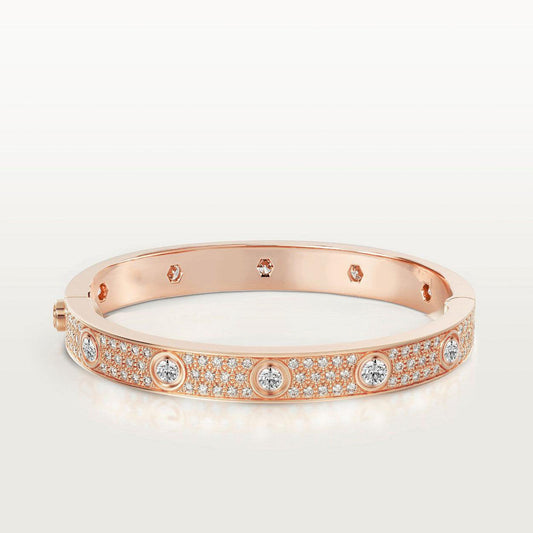 [WZQ]LOVE BRACELET 6.1MM DIAMOND-PAVED 10 BIG DIAMONDS