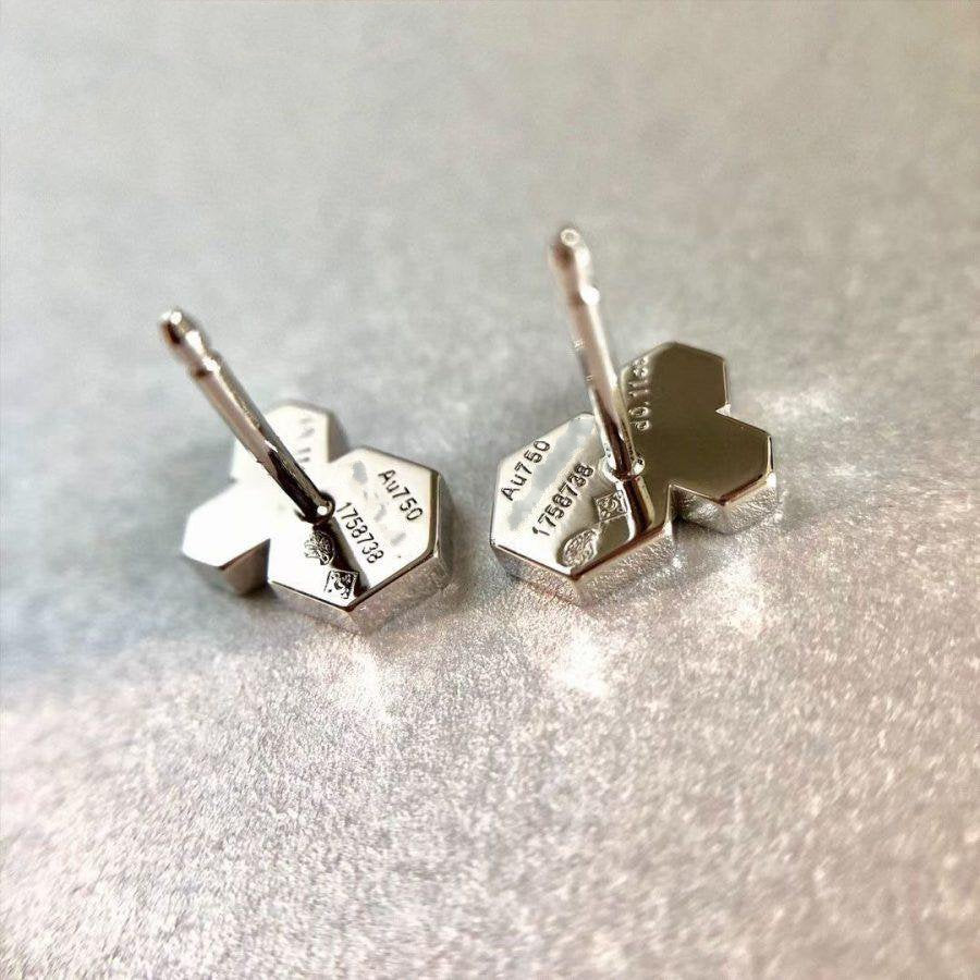 [WZQ]BEE LOVE SILVER DIAMOND EARRINGS