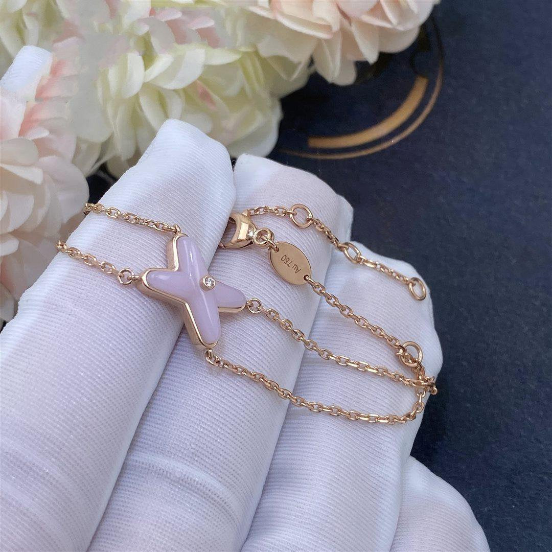 [WZQ]JEUX BRACELET PINK MOP PINK GOLD 1 DIAMOND
