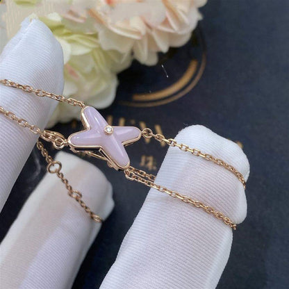 [WZQ]JEUX BRACELET PINK MOP PINK GOLD 1 DIAMOND