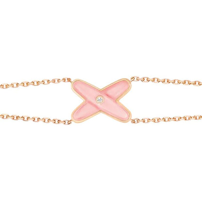 [WZQ]JEUX BRACELET PINK MOP PINK GOLD 1 DIAMOND