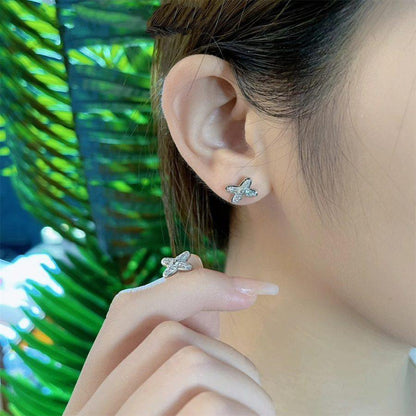 [WZQ]JEUX DE SILVER DIAMOND EARRINGS