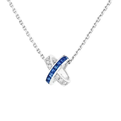 [WZQ]LIENS DIAMOND SILVER NECKLACE