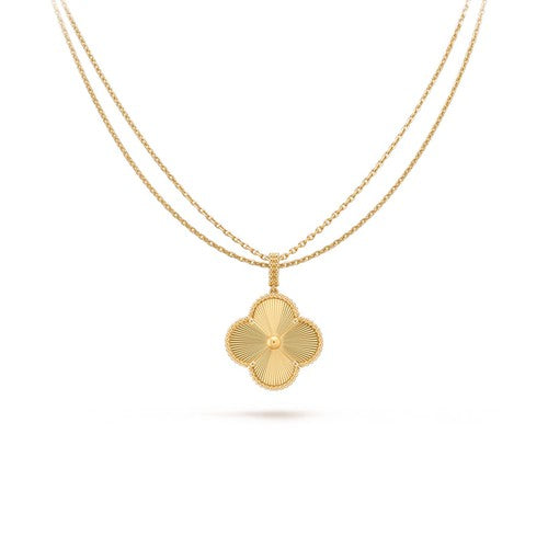 [WZQ]CLOVER 25MM PEDANT NECKLACE GOLD