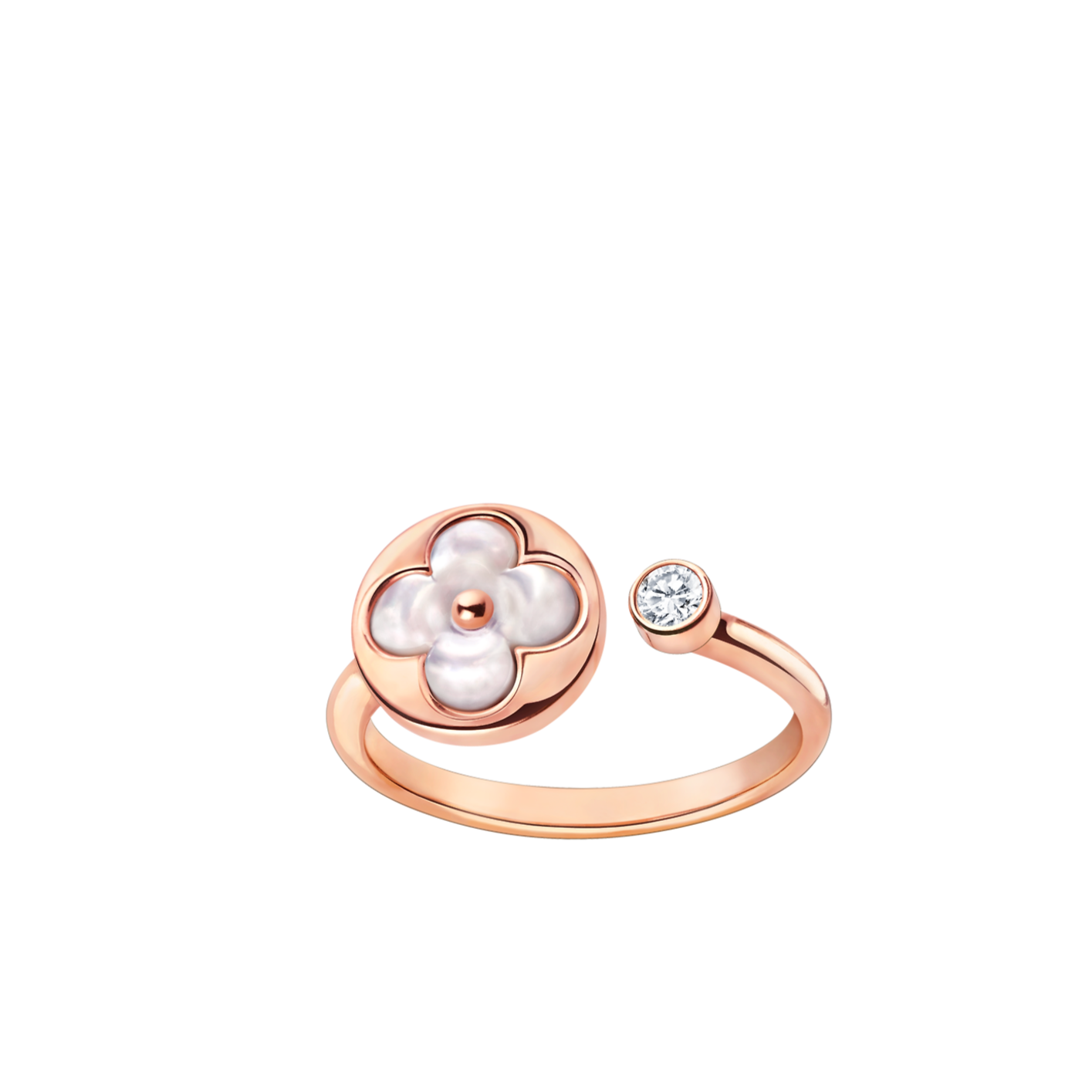 [WZQ]SUN 1 DIAMOND PINK MOP RING