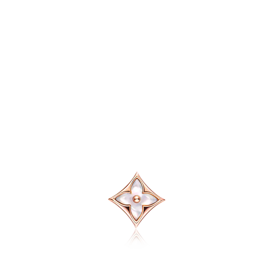 [WZQ]STAR MOP PINK GOLD EARRINGS