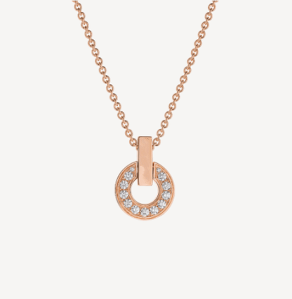 [WZQ]GARI NECKLACE PINK GOLD DIAMOND
