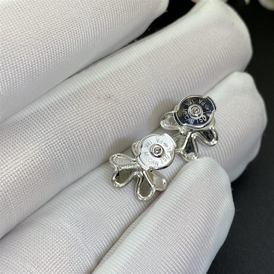 [WZQ]FRIVOLE MINI SILVER FLOWER EARRINGS