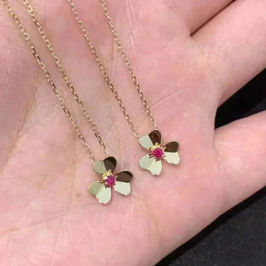 [WZQ]FRIVOLE GOLD FLOWER NECKLACE