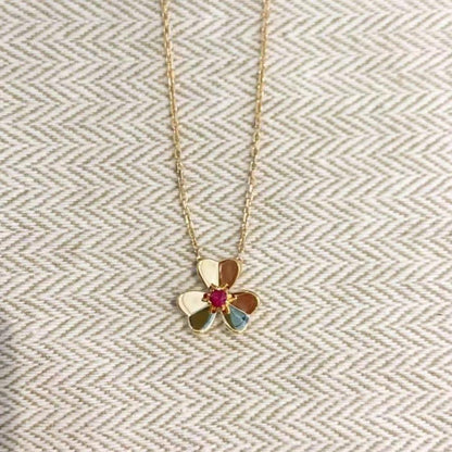 [WZQ]FRIVOLE GOLD FLOWER NECKLACE