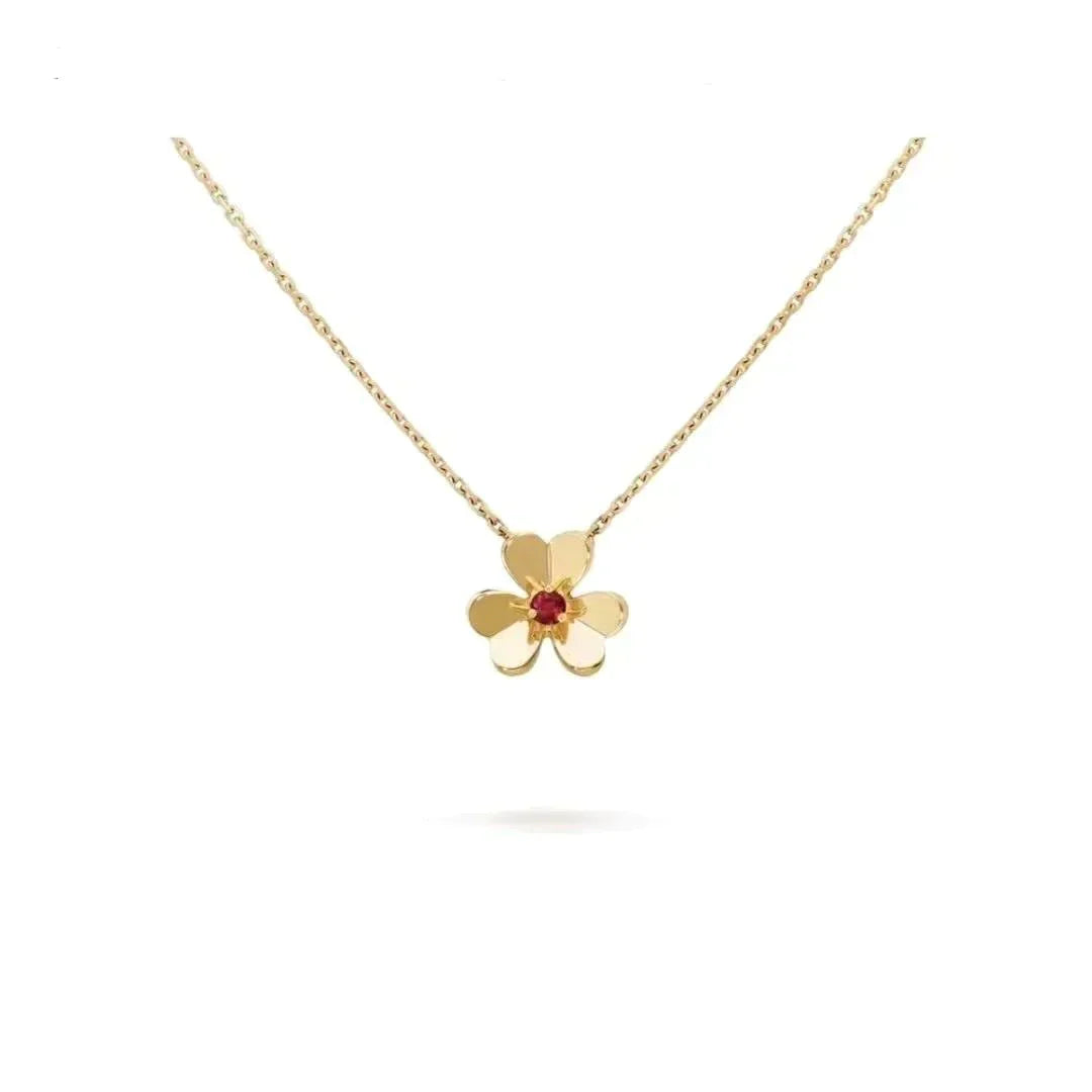 [WZQ]FRIVOLE GOLD FLOWER NECKLACE