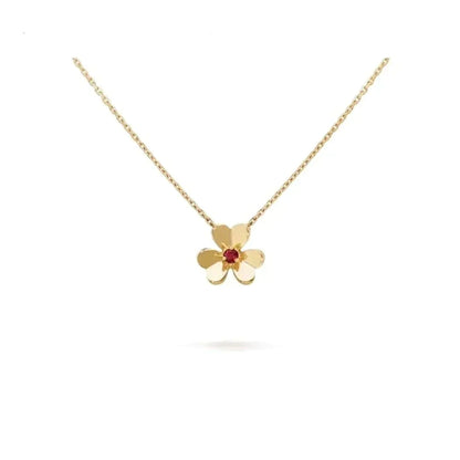 [WZQ]FRIVOLE GOLD FLOWER NECKLACE