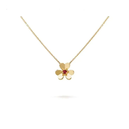 [WZQ]FRIVOLE GOLD FLOWER NECKLACE