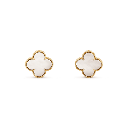 [WZQ]CLOVER MINI GOLD EARRINGS
