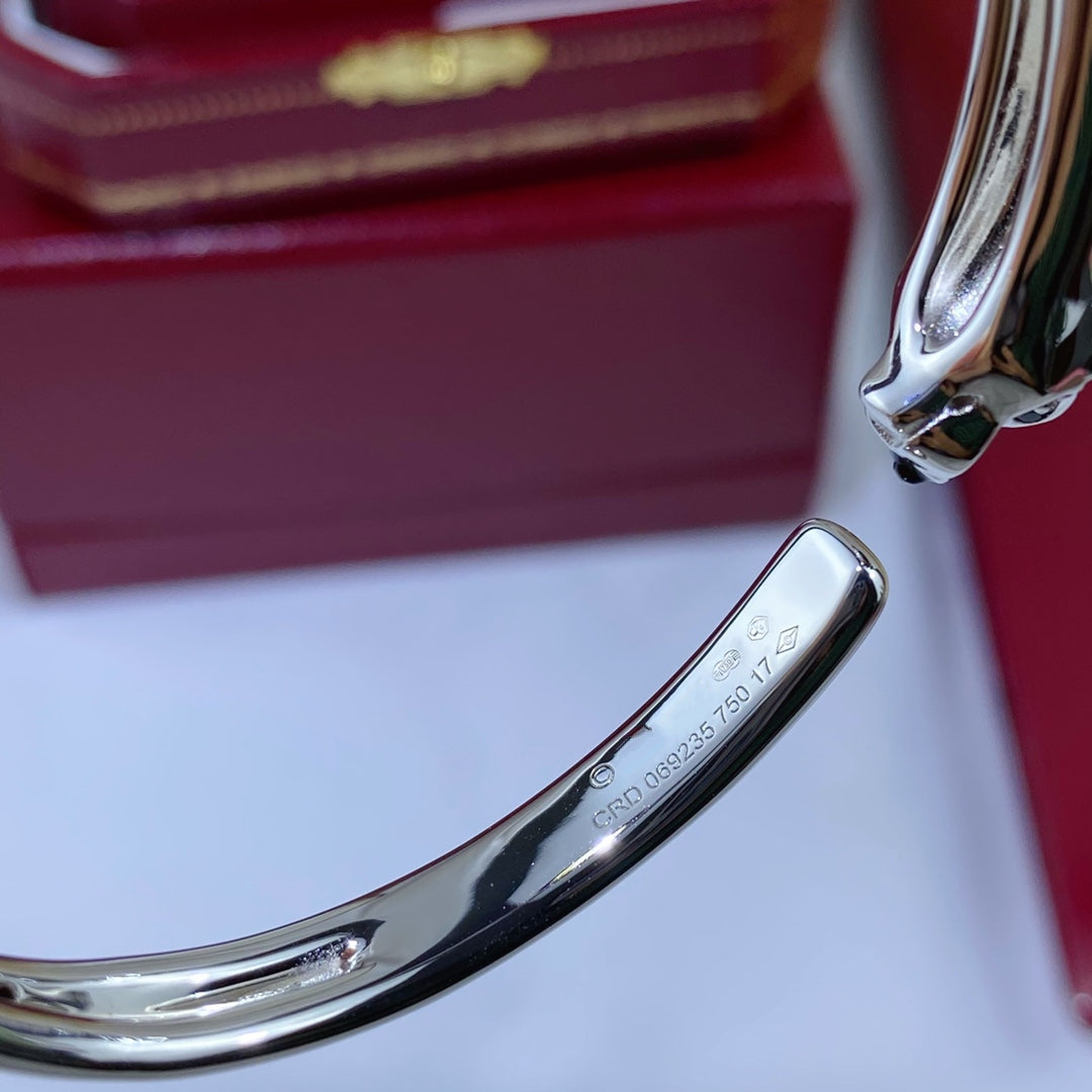 [WZQ]PANTHERE SILVER OPEN BRACELET
