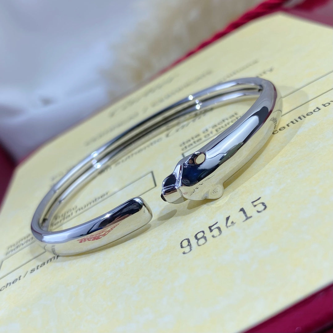 [WZQ]PANTHERE SILVER OPEN BRACELET