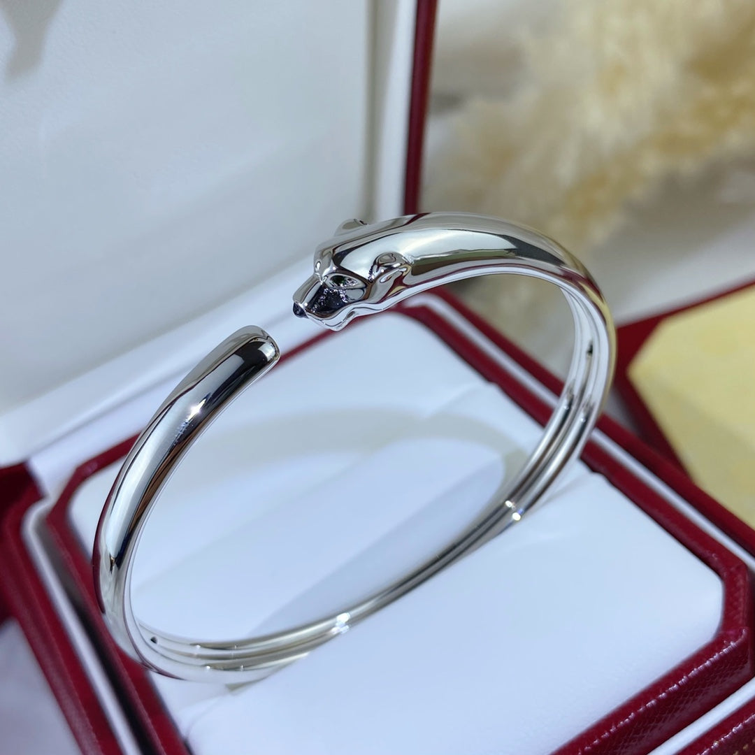 [WZQ]PANTHERE SILVER OPEN BRACELET