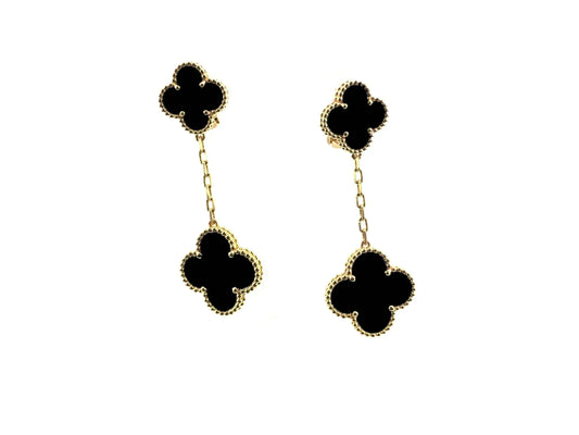 [WZQ]CLOVER 2 MOTIFS  EARRINGS (MULTIPLE CHOICESC